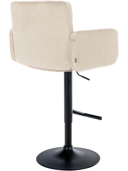 Barstol Los Angeles fløjl, creme