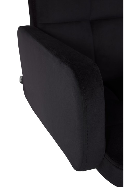 Barstol Los Angeles Velvet Chrome, sort