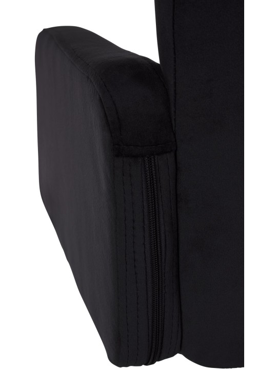 Barstol Los Angeles Velvet Chrome, sort