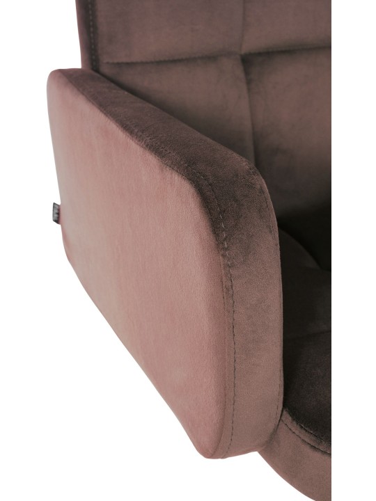 Barstol Los Angeles Velvet Chrome, brun