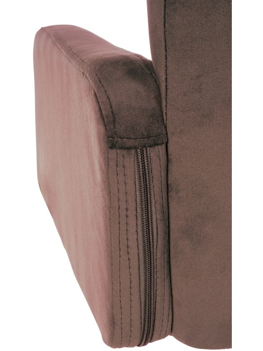 Barstol Los Angeles Velvet Chrome, brun