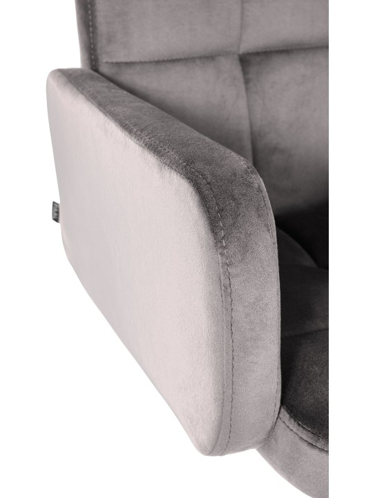 Barstol Los Angeles Velvet Chrome, grå