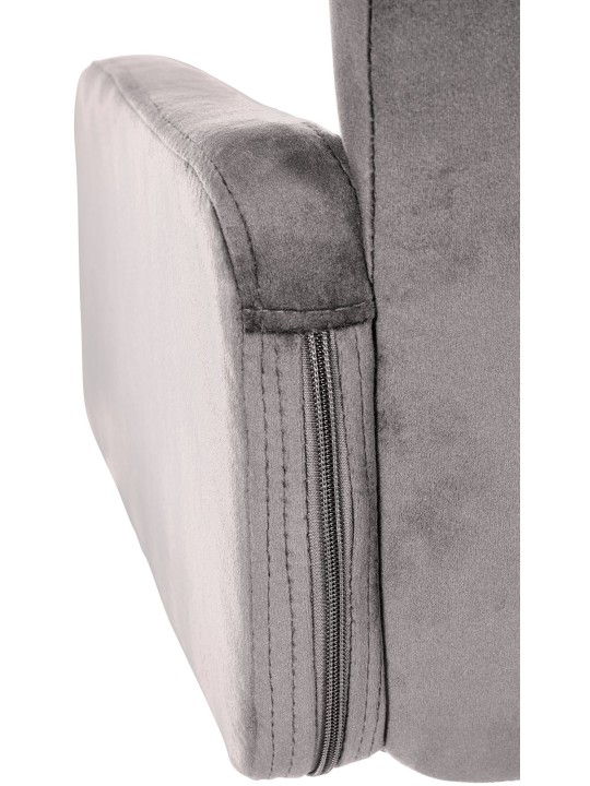 Barstol Los Angeles Velvet Chrome, grå