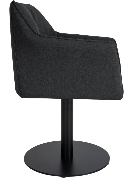 Liggestol Damaso filt, antracit