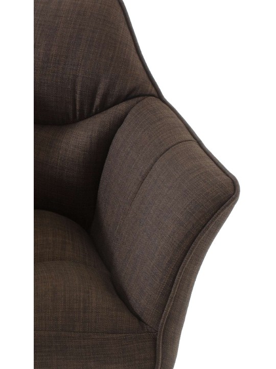 Liggestol Damaso stof, brun Liggestol Damaso stof, brun