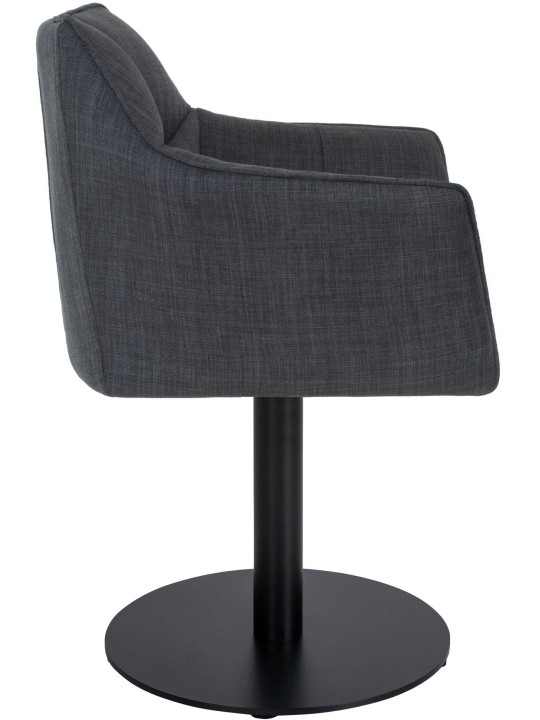 Liggestol Damaso stof, mørkegrå Liggestol Damaso stof, mørkegrå