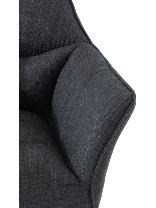 Liggestol Damaso stof, mørkegrå Liggestol Damaso stof, mørkegrå