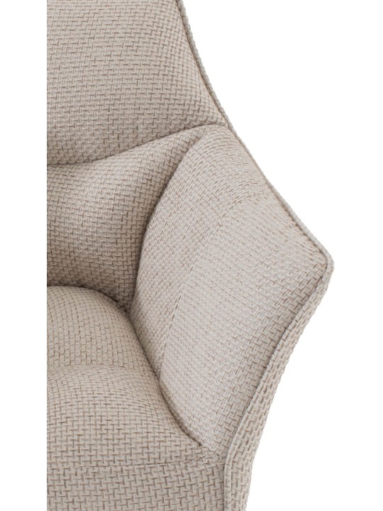 Liggestol Damaso stof, elfenben Liggestol Damaso stof, elfenben