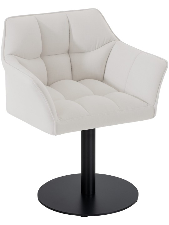 Liggestol Damaso stof, hvid