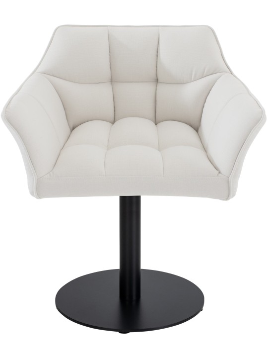 Liggestol Damaso stof, hvid