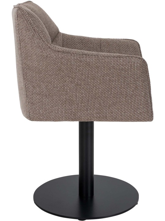 Liggestol Damaso stof, terrabrun Liggestol Damaso stof, terrabrun