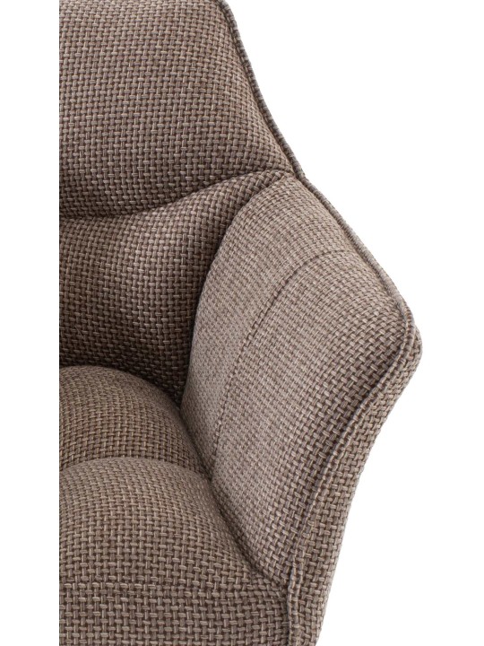 Liggestol Damaso stof, terrabrun Liggestol Damaso stof, terrabrun