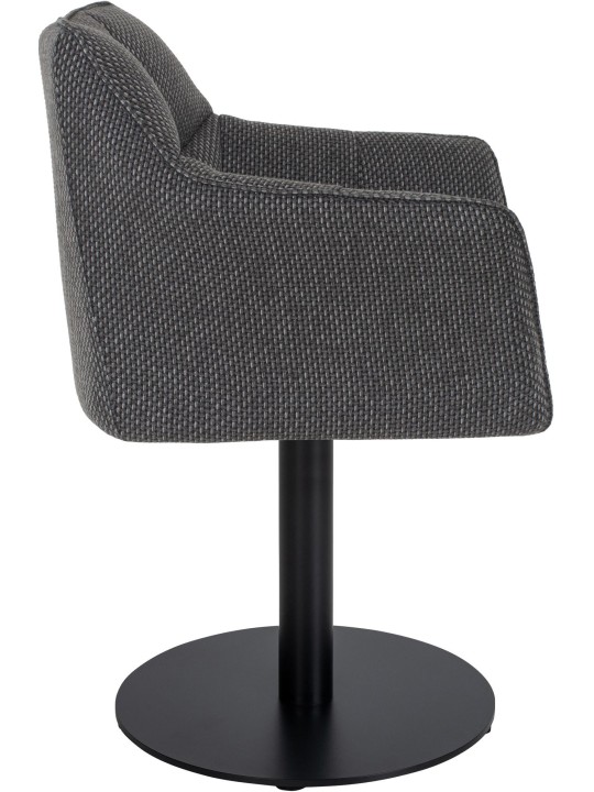 Liggestol Damaso stof, titangrå