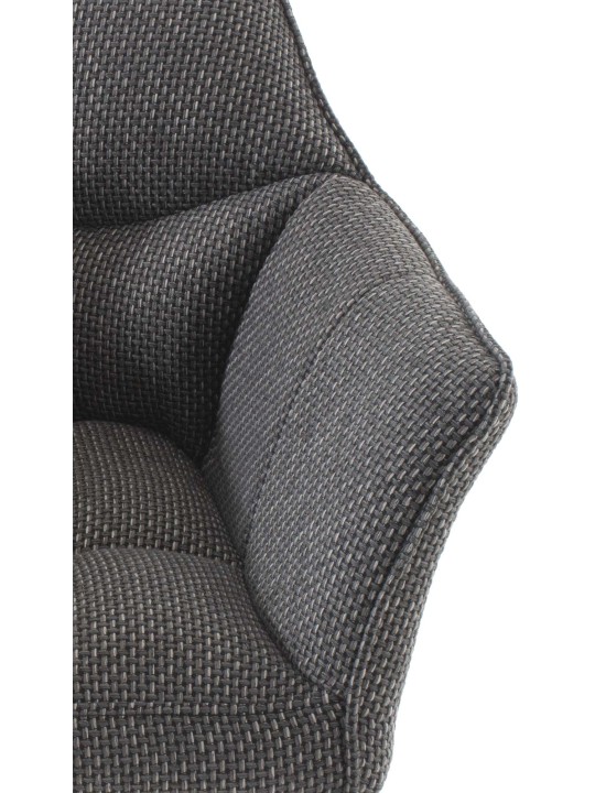 Liggestol Damaso stof, titangrå