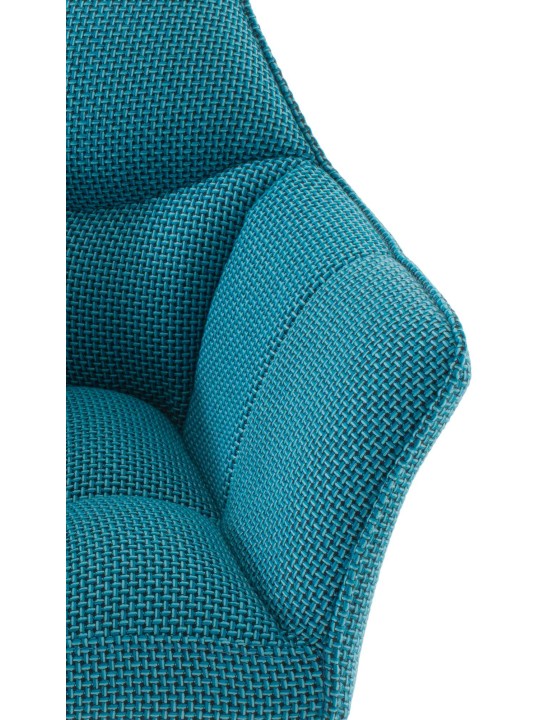 Liggestol Damaso stof, turkis