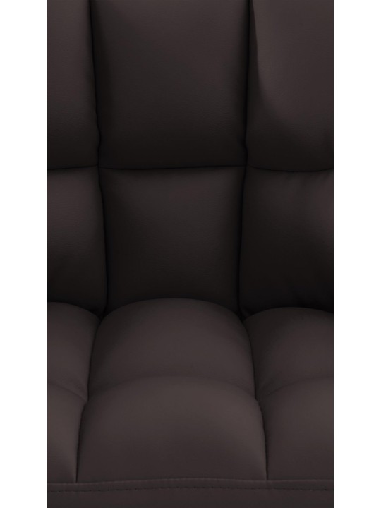 Liggestol Damaso imiteret læder, brun