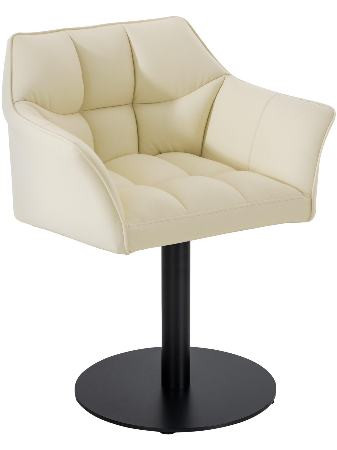 Liggestol Damaso imiteret læder, creme