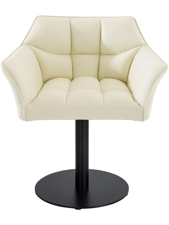 Liggestol Damaso imiteret læder, creme