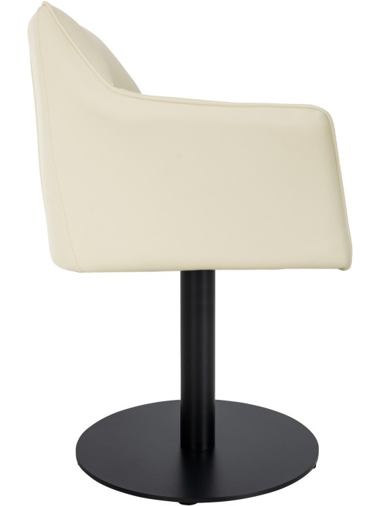 Liggestol Damaso imiteret læder, creme