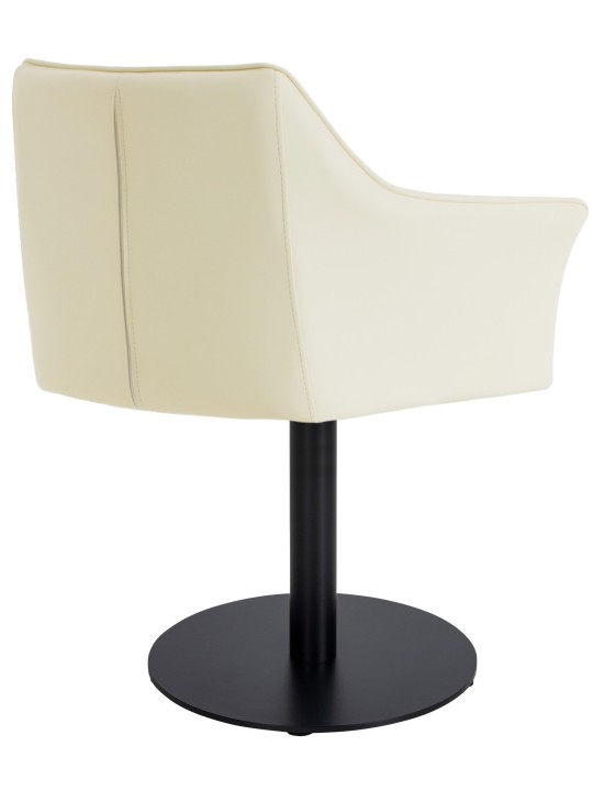 Liggestol Damaso imiteret læder, creme