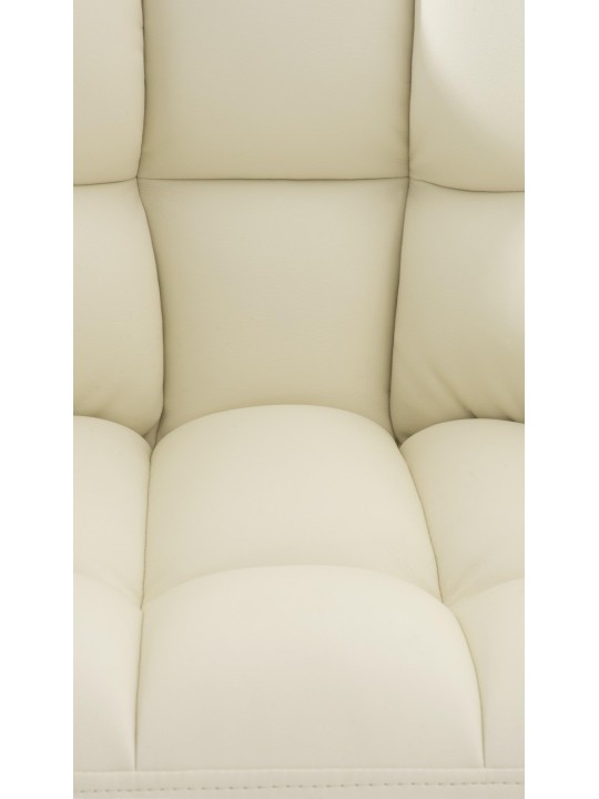 Liggestol Damaso imiteret læder, creme