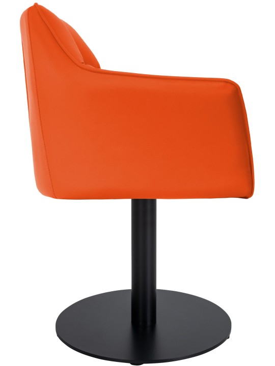 Liggestol Damaso imiteret læder, orange