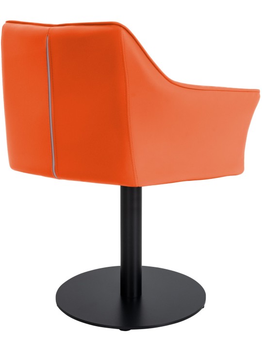 Liggestol Damaso imiteret læder, orange