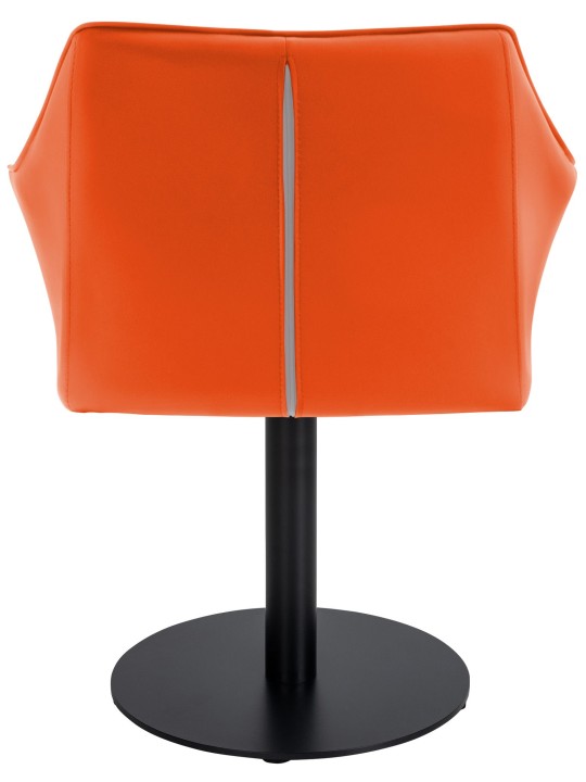 Liggestol Damaso imiteret læder, orange