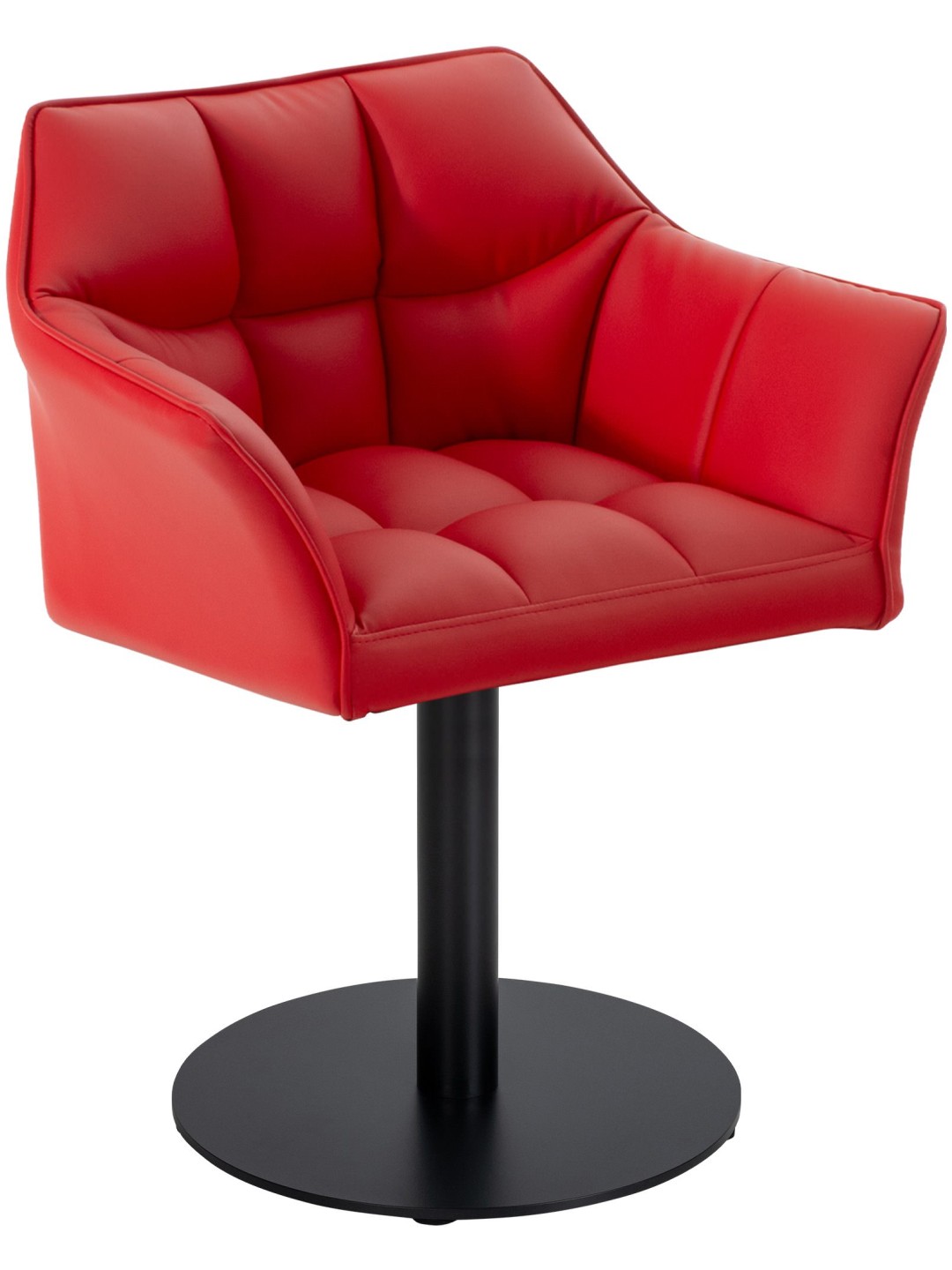 Liggestol Damaso imiteret læder, rød