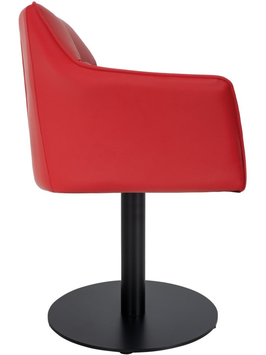 Liggestol Damaso imiteret læder, rød