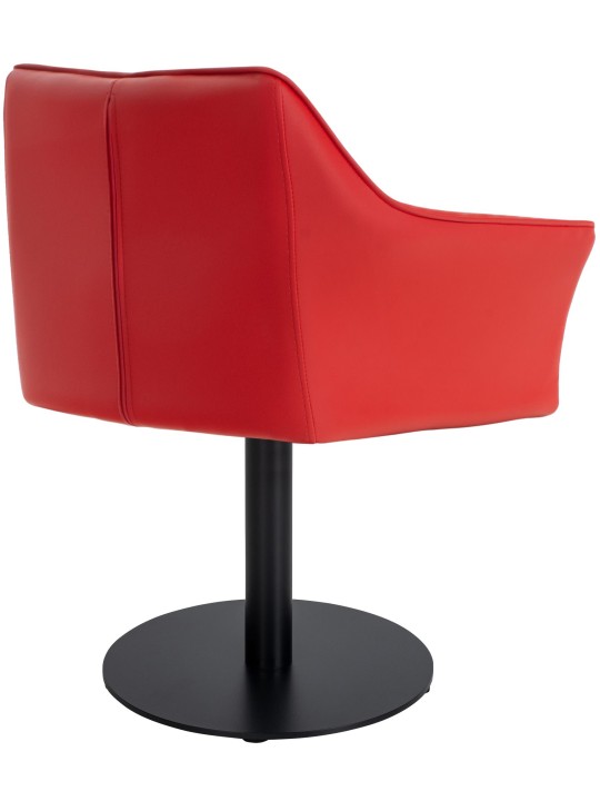 Liggestol Damaso imiteret læder, rød