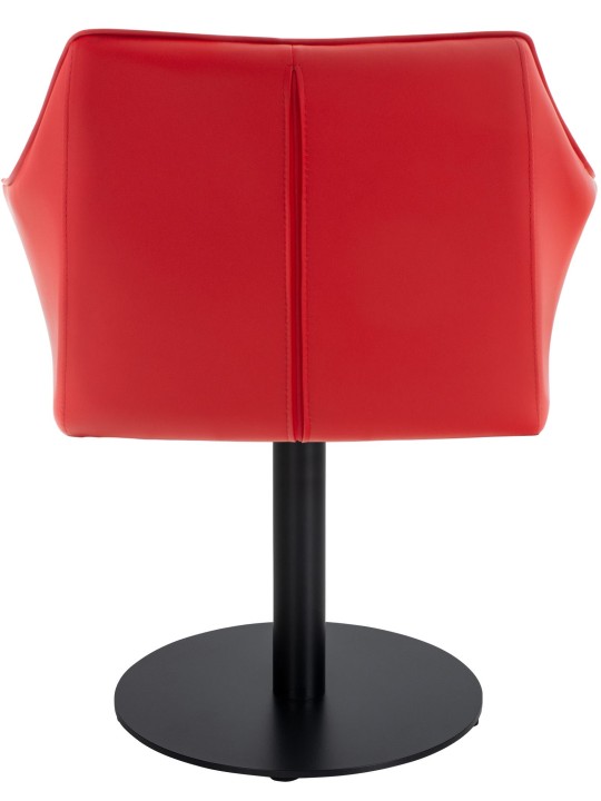 Liggestol Damaso imiteret læder, rød