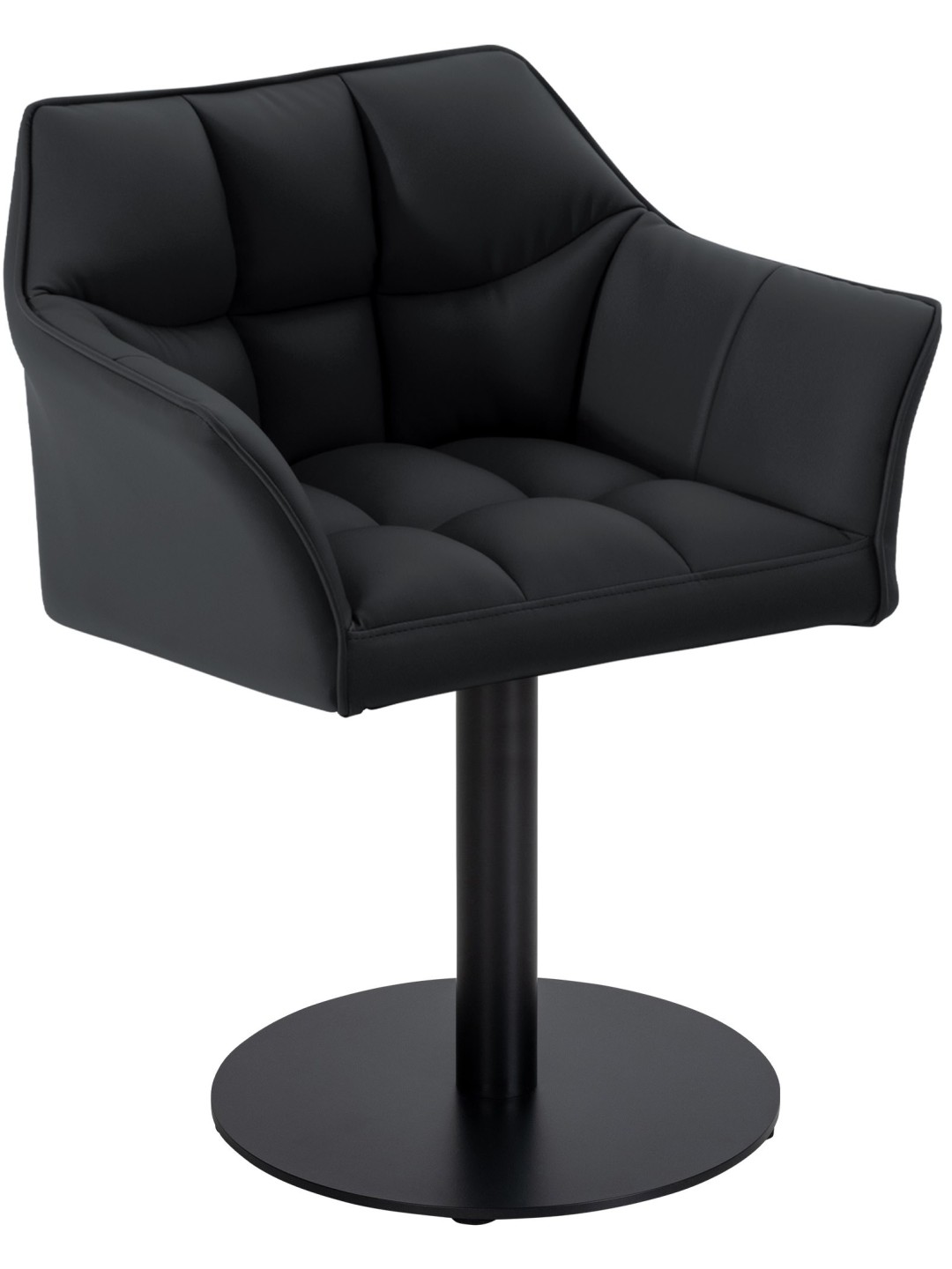 Liggestol Damaso imiteret læder, sort