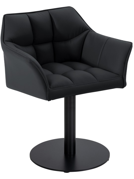 Liggestol Damaso imiteret læder, sort