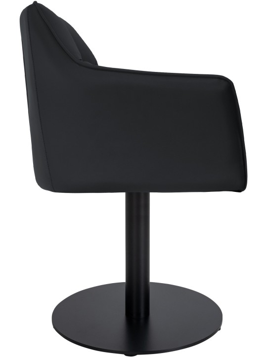 Liggestol Damaso imiteret læder, sort