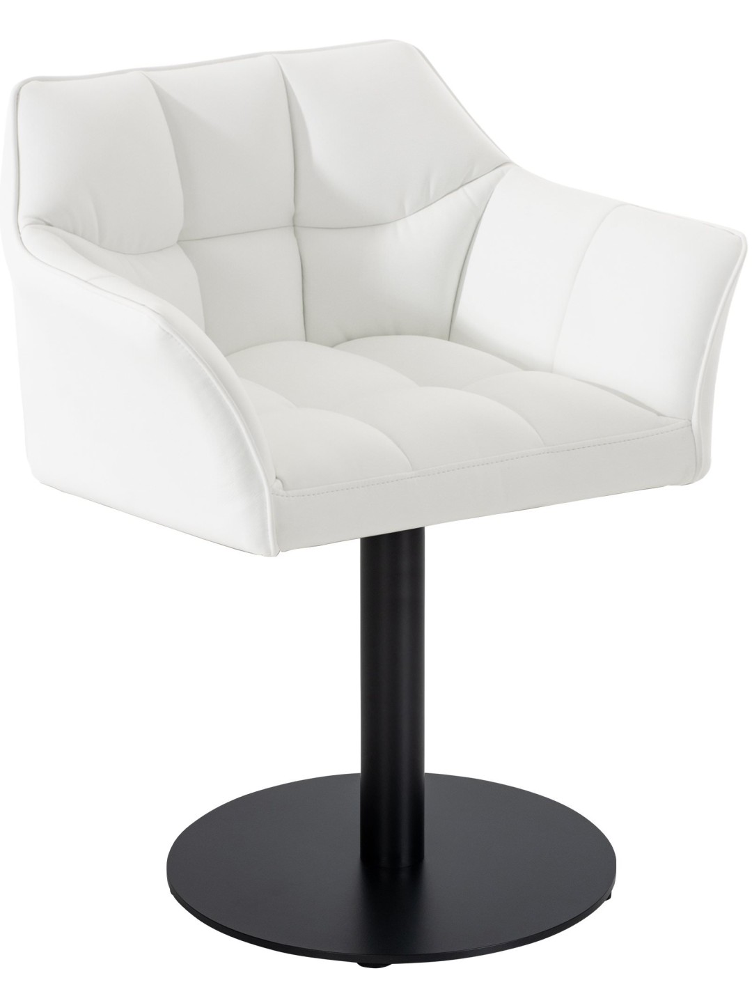 Liggestol Damaso imiteret læder, hvid