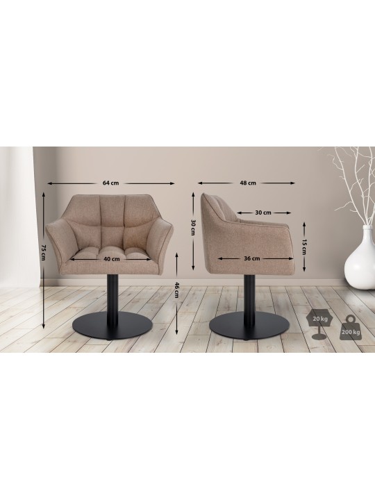 Liggestol Damaso filt, taupe Liggestol Damaso filt, taupe