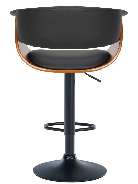 Sæt med 2 barstole Vestal imiteret læder, valnød/sort Sæt med 2 barstole Vestal imiteret læder, valnød/sort