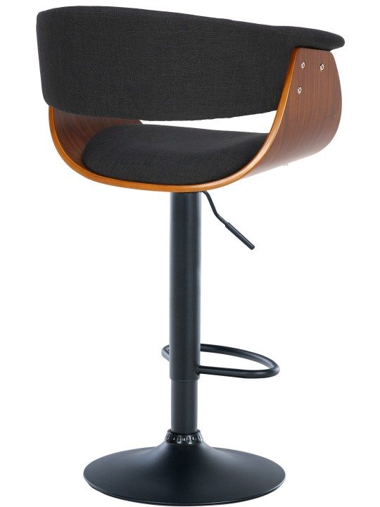 Sæt med 2 barstole Vestal stof, valnød/sort Sæt med 2 barstole Vestal stof, valnød/sort