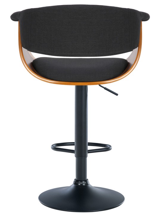 Sæt med 2 barstole Vestal stof, valnød/sort Sæt med 2 barstole Vestal stof, valnød/sort