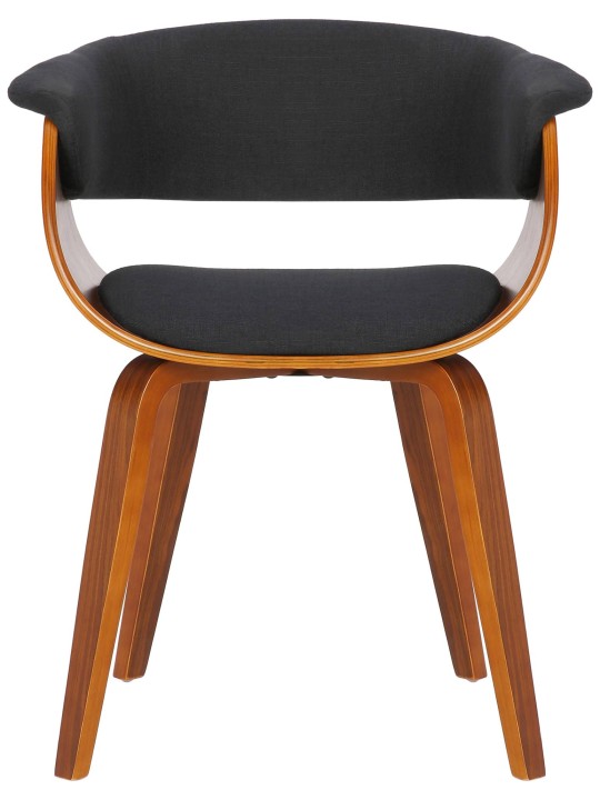 Sæt med 2 stole Bruce stof, valnød/sort Sæt med 2 stole Bruce stof, valnød/sort