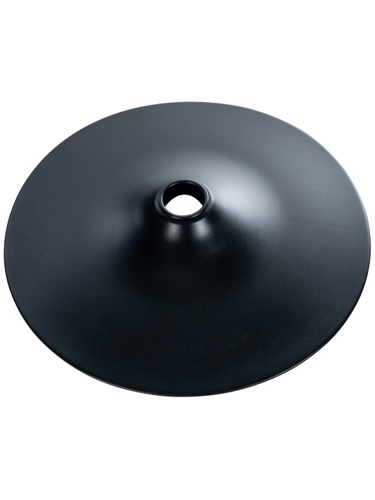 Bundplade 45 cm, sort