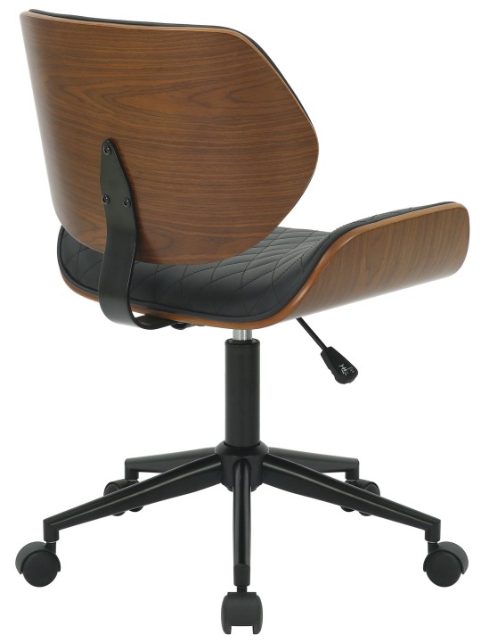 Kontorstol Harvest imiteret læder, valnød/sort Kontorstol Harvest imiteret læder, valnød/sort