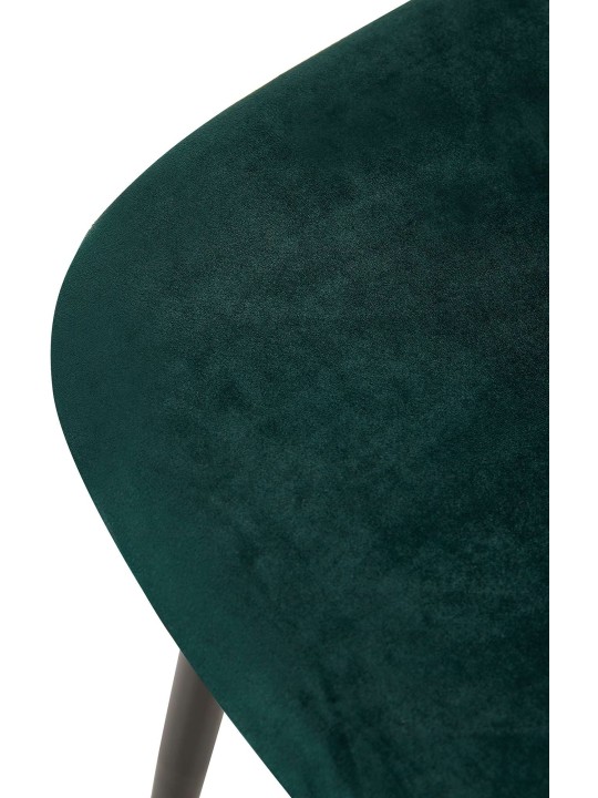 Sæt med 4 stole Giverny velvet, grøn