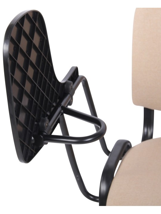 Ken stol med klapbordsstof, creme