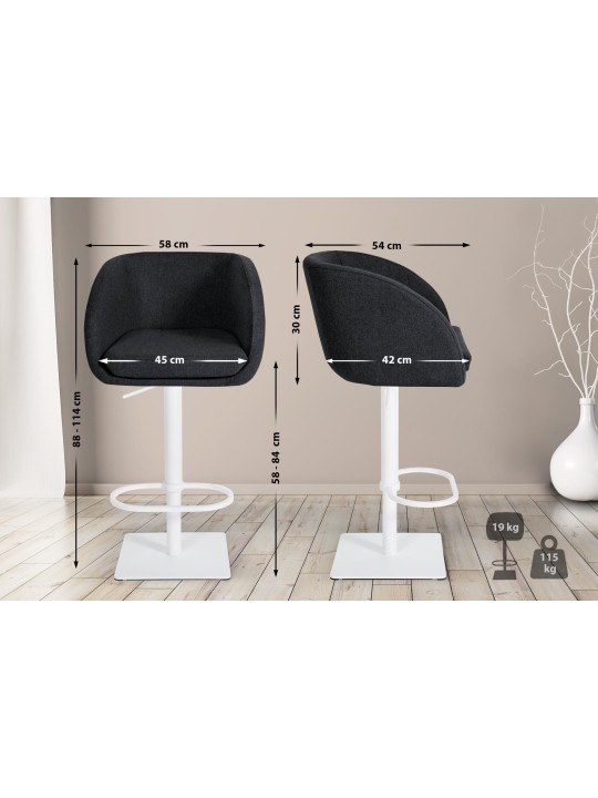 Barstol Gambo W filt, antracit Barstol Gambo W filt, antracit