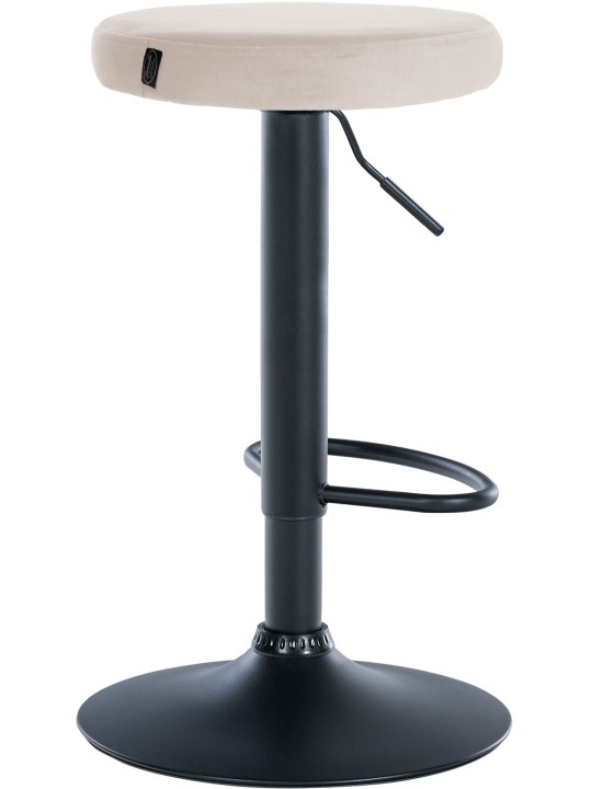 Sæt med 2 barstole Ponte velvet, creme