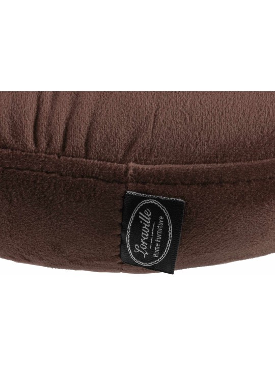 Sæt med 2 barstole Ponte velour chrome, brun