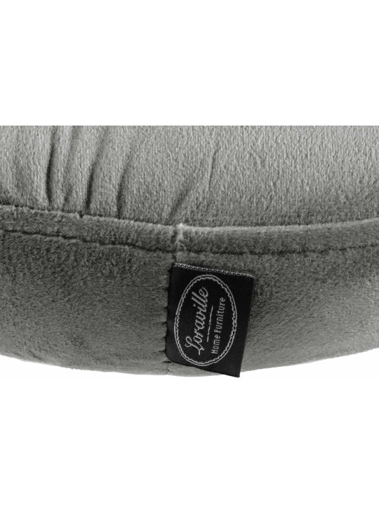 Sæt med 2 barstole Ponte velour chrome, grå