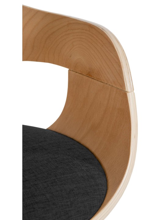 Besøgsstol Kingston stof, natur/mørkegrå Besøgsstol Kingston stof, natur/mørkegrå